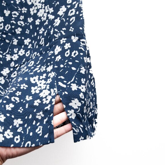 Free People Floral Mini Skirt Navy - Picture 3 of 6